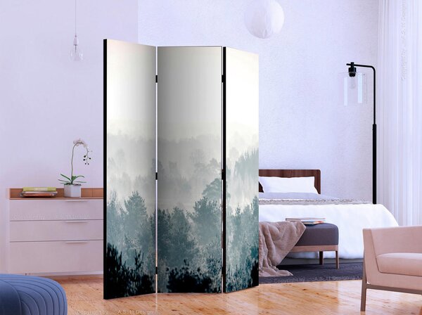 PARAVAN 135/172/3 cm pastelno modra, sivobela