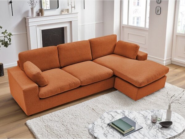 Oranžna kotna sedežna garnitura Belair – Bobochic Paris