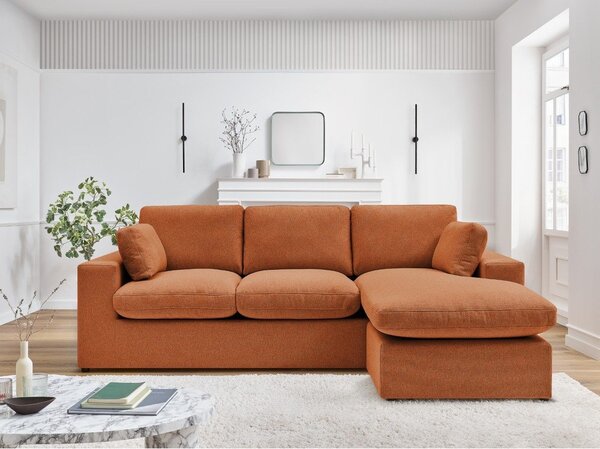 Oranžna kotna sedežna garnitura Belair – Bobochic Paris
