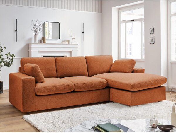 Oranžna kotna sedežna garnitura Belair – Bobochic Paris