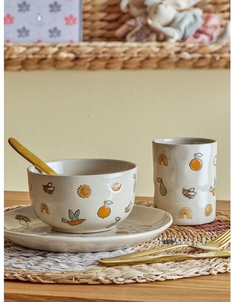 Otroški set posode iz kamenine 3 ks Agnes – Bloomingville Mini