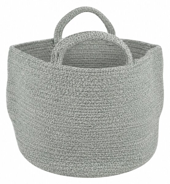 Košara za shranjevanje z ročaji COTTON HAVEN 35x35 cm - več barv Barva: Růžovohnědá