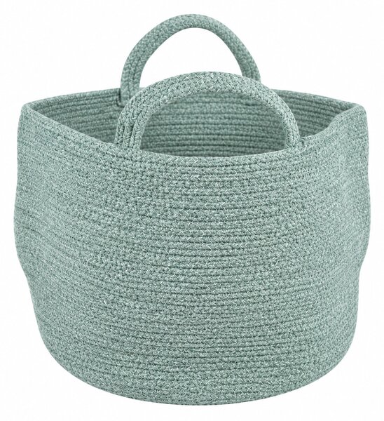 Košara za shranjevanje z ročaji COTTON HAVEN 35x35 cm - več barv Barva: Růžovohnědá