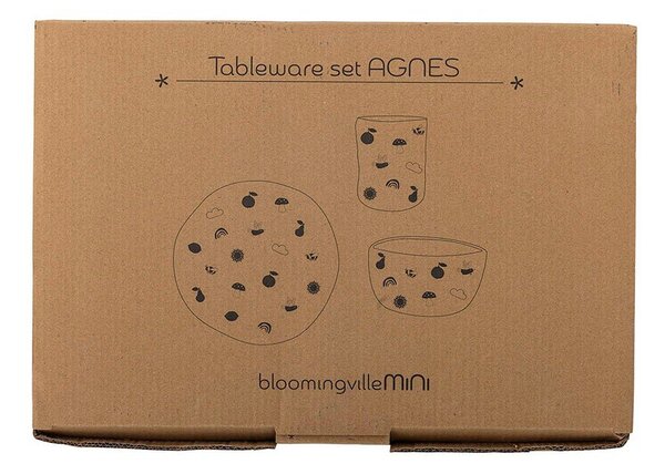 Otroški set posode iz kamenine 3 ks Agnes – Bloomingville Mini