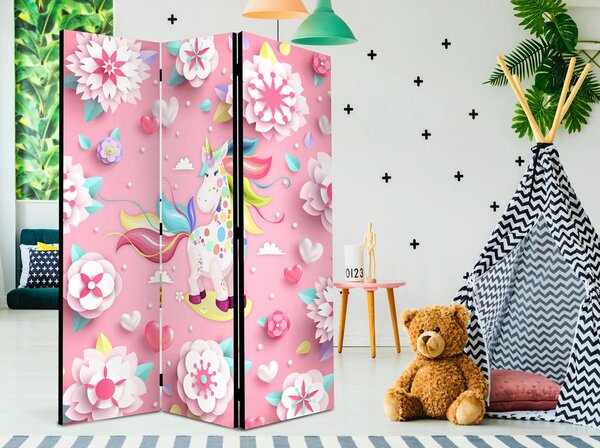 PARAVAN 135/172/3 cm večbarvno, pink