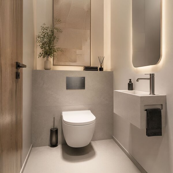 Tlačni gumb za WC predstensko enoto K011A-Q in Slim024N Rea T Titan