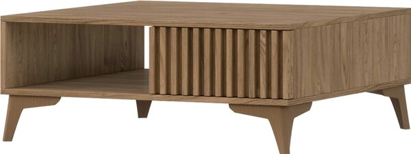 Konferenčna mizica s predalom ENTSIAN 80x80cm, hrast artisan