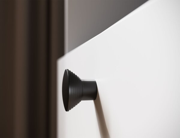 Komoda z omaricami in predalom DULLUM 200x75cm, bela