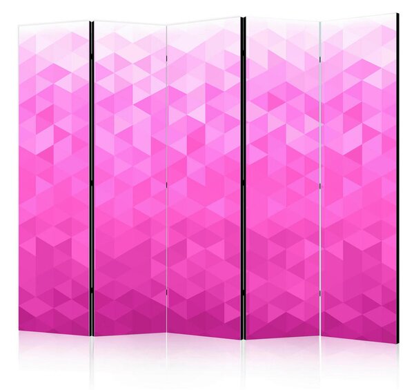 PARAVAN 225/172/3 cm pink, bela