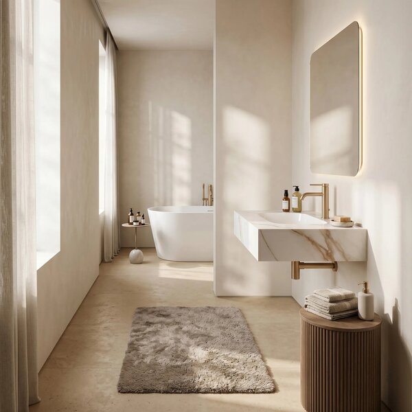 Stenski umivalnik Rea Aresa Grey Gold 60
