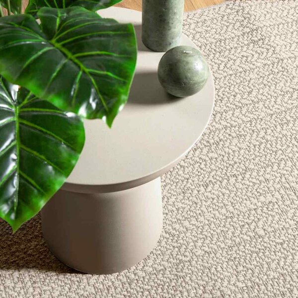 VidaXL Rug "ZIZUR" Cream 240x240 cm Juta videz Notranje in zunanje