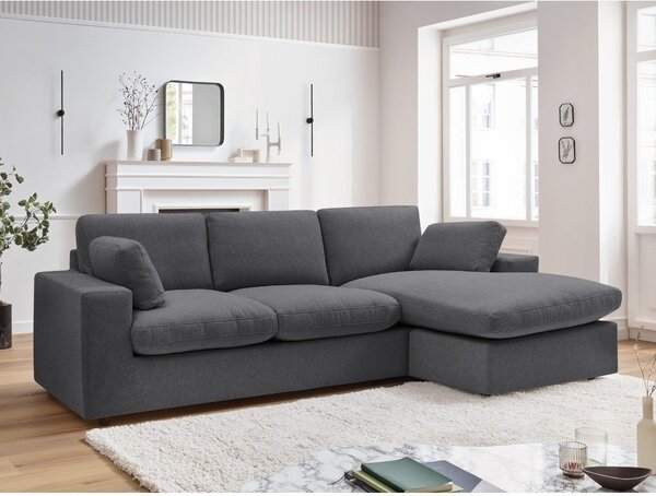 Temno siva kotna sedežna garnitura Belair – Bobochic Paris