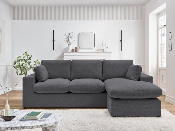 Temno siva kotna sedežna garnitura Belair – Bobochic Paris