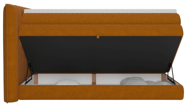Premium Living Postelja Boxspring Lina, Opečnato Rjava, 200x200