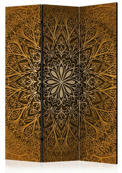 PARAVAN 135/172/3 cm rjava, zlate barve
