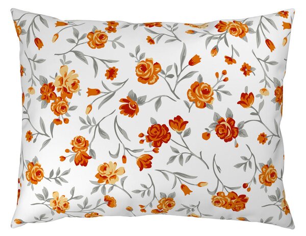 OBOJESTRANSKA POSTELJNINA 140/200 cm saten oranžna