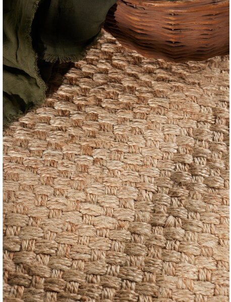 Obojestranski ročno tkan tekač iz jute v naravni barvi 80x200 cm Fjord – Hanse Home