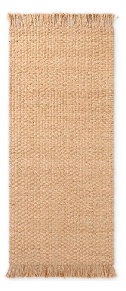 Obojestranski ročno tkan tekač iz jute v naravni barvi 80x200 cm Fjord – Hanse Home