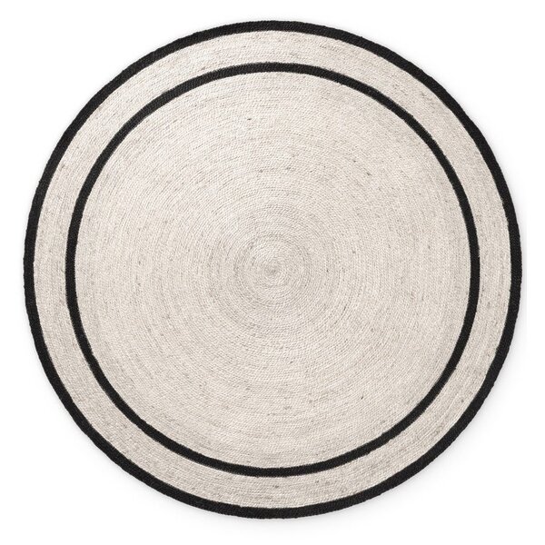 Obojestranska ročno tkana okrogla preproga iz jute v svetli naravni barvi ø 150 cm Lina – Hanse Home