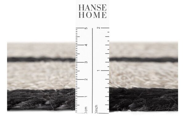 Obojestranska ročno tkana okrogla preproga iz jute v svetli naravni barvi ø 150 cm Lina – Hanse Home