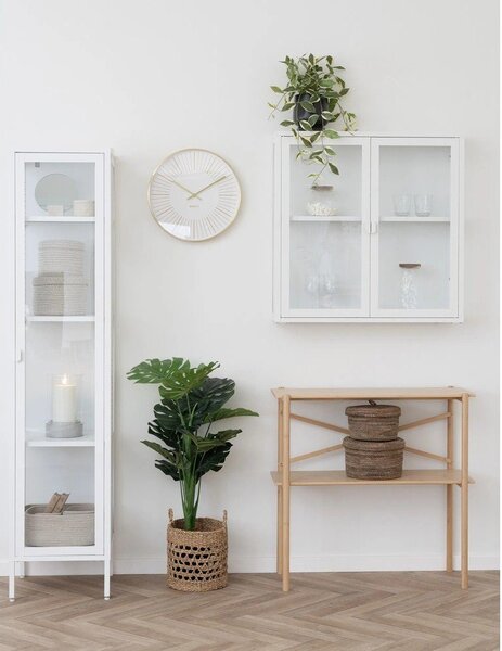 Bela kovinska vitrina 40x180 cm Brisbane – House Nordic