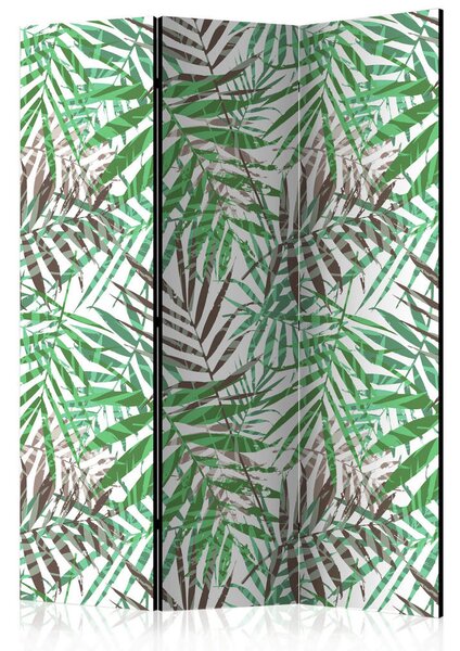 PARAVAN 135/172/3 cm siva, svetlo zelena
