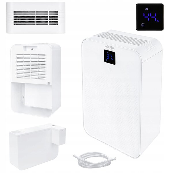90W razvlaževalec in čistilec zraka LCD absorber vlage 1L bel