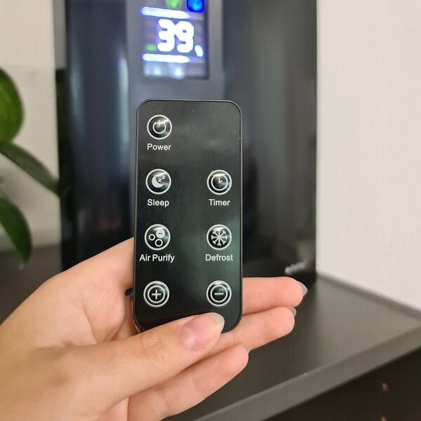 2v1 90W razvlaževalec in čistilec zraka LCD - absorber vlage 1,8L črn