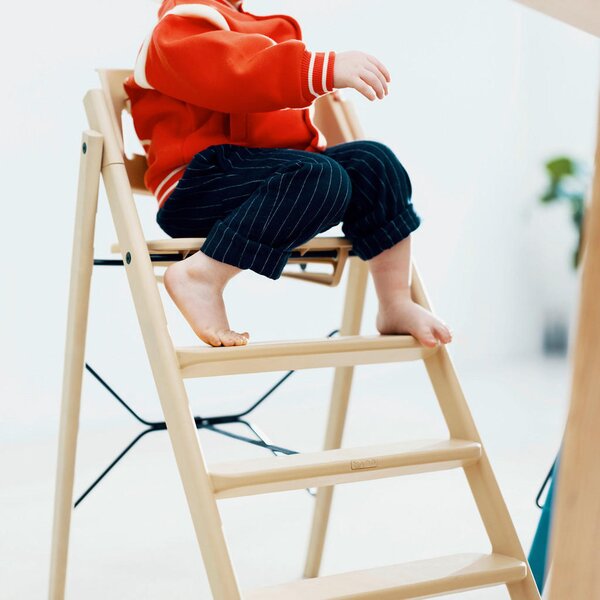 STOLČEK ZA HRANJENJE KAOS Klapp High Chair 45,5/60/81 cm krem barve