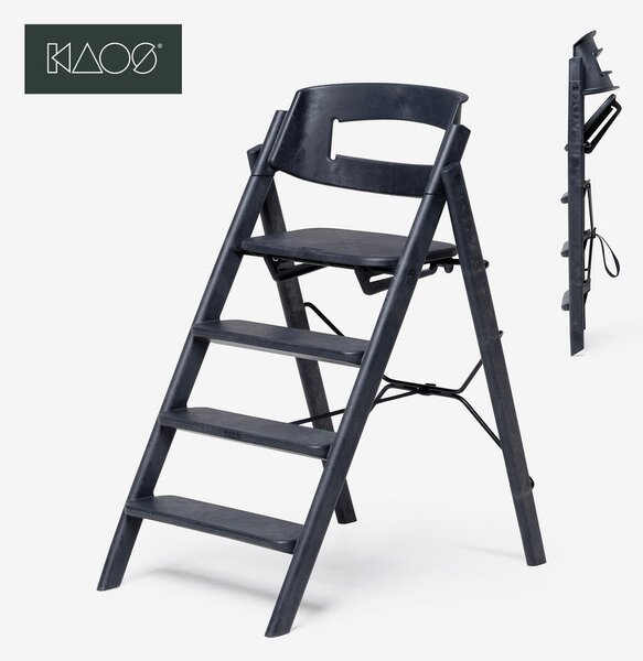 STOLČEK ZA HRANJENJE KAOS Klapp High Chair 45,5/60/81 cm črna