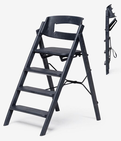 STOLČEK ZA HRANJENJE KAOS Klapp High Chair 45,5/60/81 cm črna