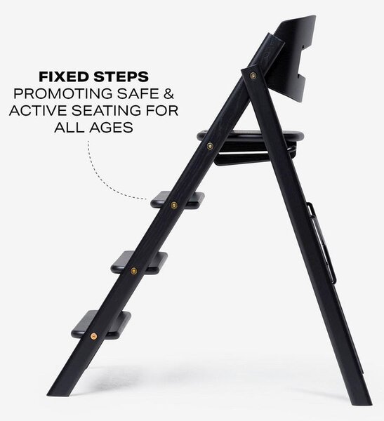 STOLČEK ZA HRANJENJE KAOS Klapp High Chair 45,5/60/81 cm črna