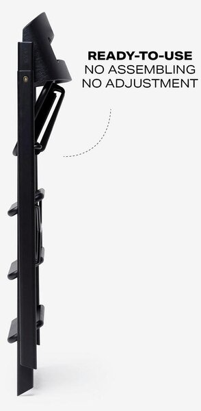 STOLČEK ZA HRANJENJE KAOS Klapp High Chair 45,5/60/81 cm črna