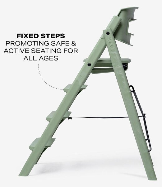 STOLČEK ZA HRANJENJE KAOS Klapp High Chair 45,5/60/81 cm zelena
