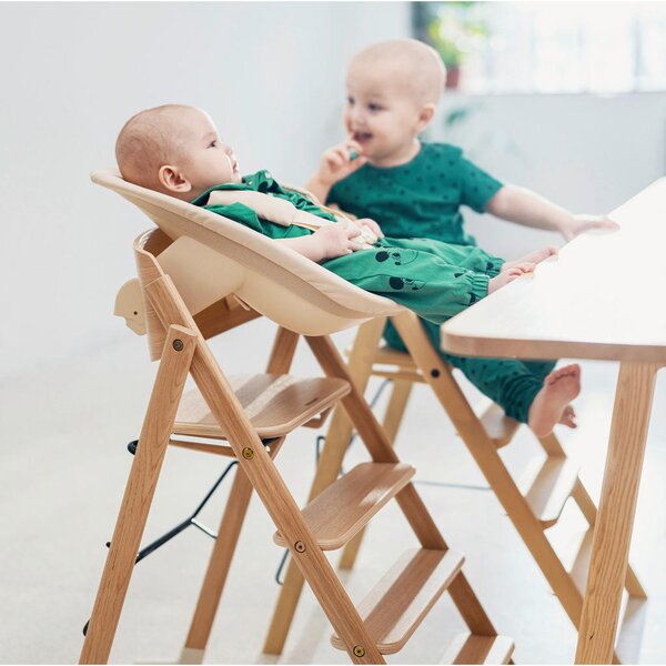 STOLČEK ZA HRANJENJE KAOS Klapp High Chair 45,5/60/81 cm medeni hrast