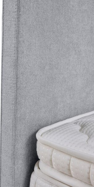 POSTELJA BOXSPRING x , tekstil, leseni material svetlo siva