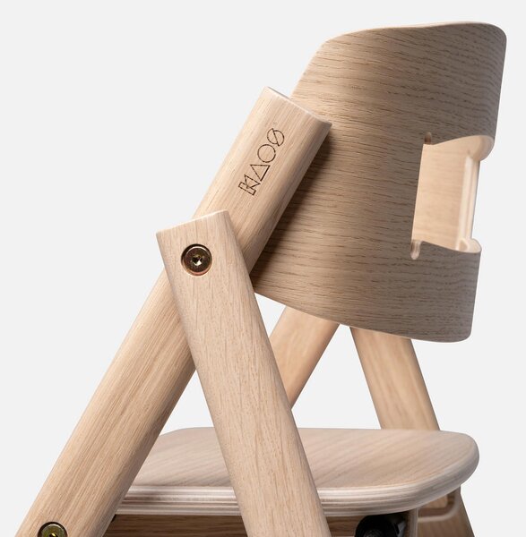STOLČEK ZA HRANJENJE KAOS Klapp High Chair 45,5/60/81 cm medeni hrast
