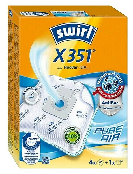 Swirl Vreča za sesalec X 351 (Ustrezno za: Hoover BV71_BV20 Brave, Hoover CP70_CP52 Capture, Hoover CP71_CP41 Capture, Hoover FV70_FV10 Freespace Evo