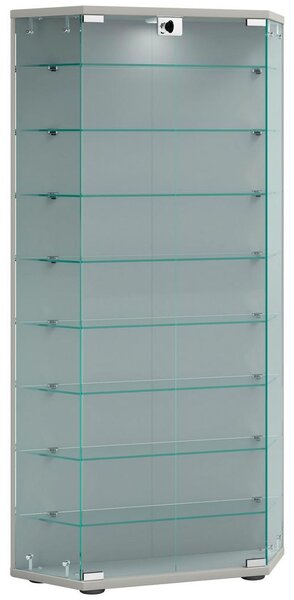 MID.YOU Vitrina Cenila Xl, Srebrna