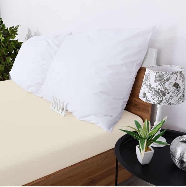 Posteljna rjuha krem jersey EMI, Otroška rjuha 60x120