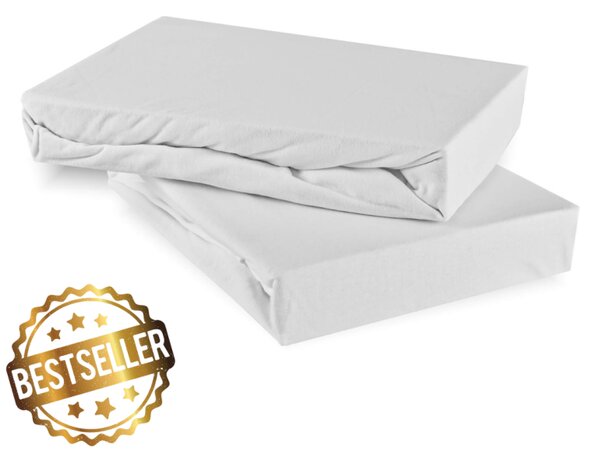 Posteljna rjuha bela jersey EMI, Otroška rjuha 60x120