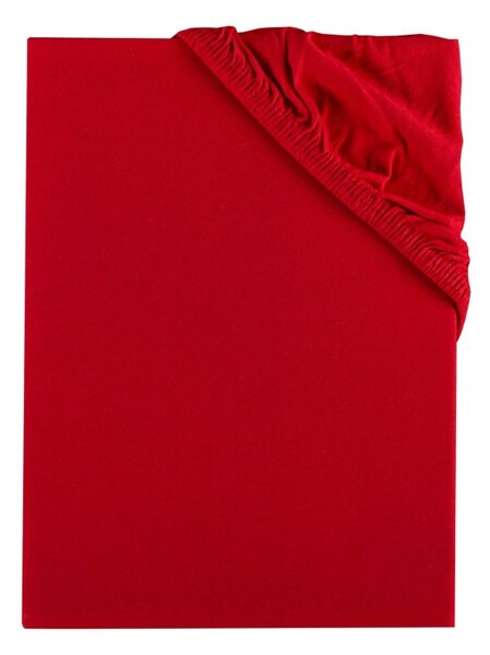 Posteljna rjuha rdeča jersey EMI, Otroška rjuha 60x120