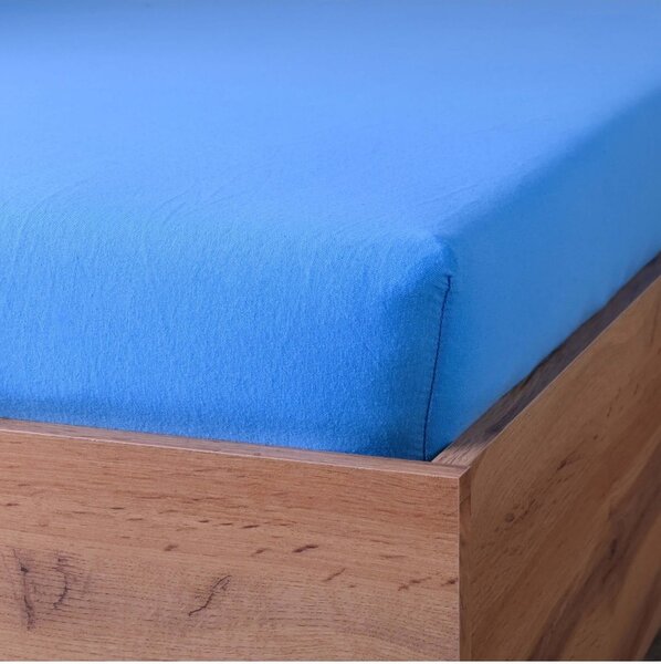 Posteljna rjuha modra jersey EMI, Otroška rjuha 60x120