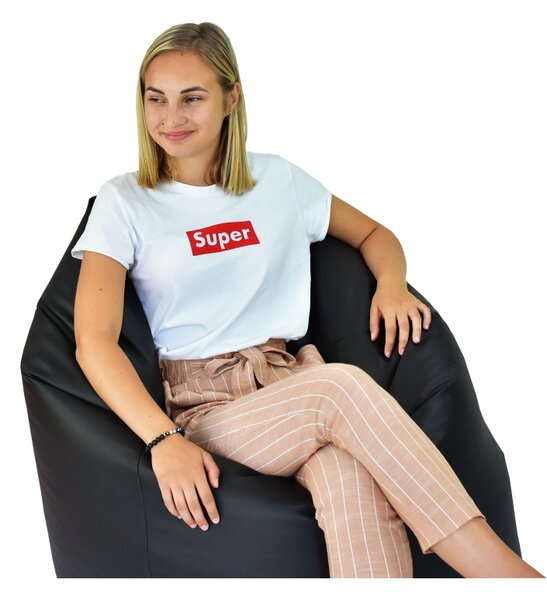 Sedežna vreča hruškasto črna EMI