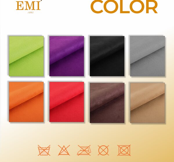 Metraža semiš oranžna S9 EMI
