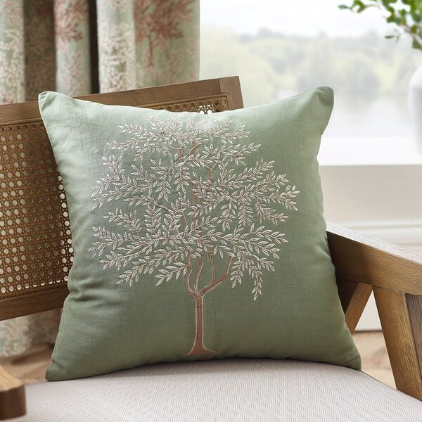 Bombažna okrasna blazina 45x45 cm Woodland Trees Embroidered – Catherine Lansfield