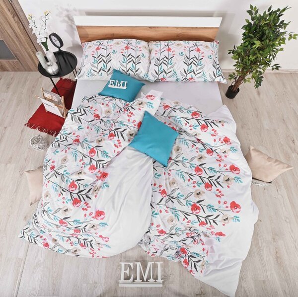 BOMBAŽNA POSTELJNINA NICE EMI, Standardni enojni posteljni komplet vključuje 1x 140x200 + 1x 70x90