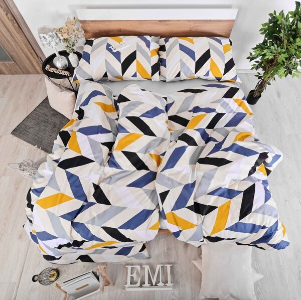 BOMBAŽNA POSTELJNINA BAKUM EMI, Francoski set1 200x220 + 2x (70x90)