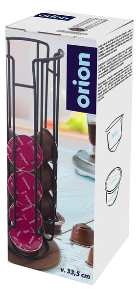 Črno stojalo za kapsule Radka – Orion