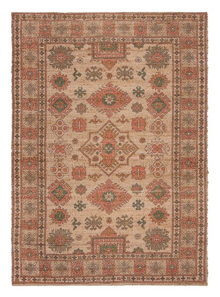 Ročno tkana preproga iz mešanice jute v rožnati barvi in barvi terakote 160x230 cm Lana Jute – Flair Rugs